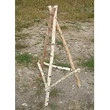 Vogelhausständer Aus Holz – Naturbelassen, 105 Cm Hoch, Für Vogelfutterhäuser