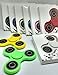 Fidget Hand Spinners 50 PC Color Bundle Bulk EDC Tri-Spinner Desk Toy Stress Anxiety Relief ADHD Student Relax Therapy Pack Combo Wholesale Green Red Black White Blue Yellow Glow Pink Glow Sky Blue
