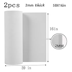 AMZQNART 2Pcs EVA Foam 2mm, Cosplay Foam Roll 16 x
