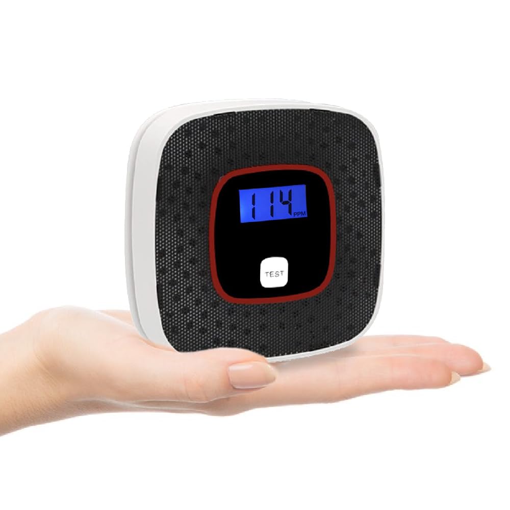 OBEST Carbon Monoxide Detector with Digital Display, Wall Type, Simple Installation, Disaster Prevention Supplies, Disaster Prevention Storage Products