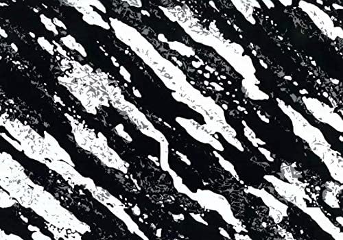 Water Transfer Printing Film 0.5Mx2M Black Sliver and Clear Marble Water Transfer Film Hydrographics Film