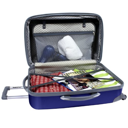 Traveler’s Choice Toronto hardside lightweight expandable spinner 3-Piece luggage set -Navy ( 21-Inch , 25-Inch And 29-Inch )