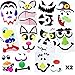 JOYIN 20 Pcs Halloween Pumpkin Decorating Stickers, Halloween Party Favor for Kid, Art Craft Party Supplies, Jack-O-Lantern Face Sticker Sheets in 12 Designs, Classroom Activities Treat Games Goodies
