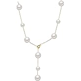 Gold Pearl Necklace for Women, Yellow Necklace Dainty 18K Gold Plated Pearl Choker Chain, Pearls Bracelets Wedding Trendy Gold Jewelry Set for Women Bridesmaid Gifts