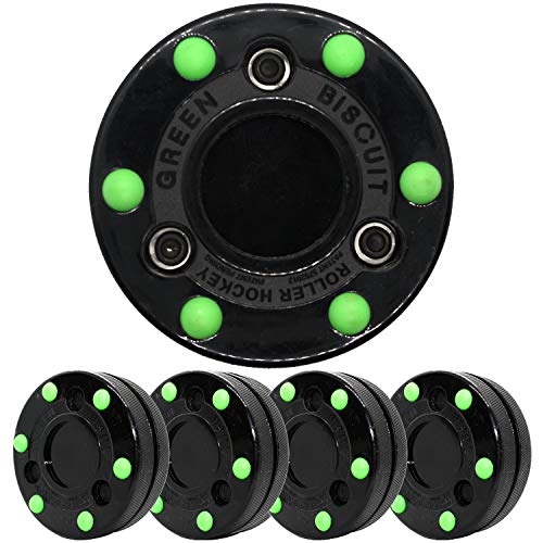 Green Biscuit Roller Hockey Puck 4 Pack (Black) Pricepulse