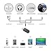 Bluetooth Receiver Dongle for Home Stereo - vastland USB Powered Wireless Bluetooth Audio Music Receiver Dongle with 3.5mm Jack Stereo Output, Bluetooth Aux Adapter for Home Stereo Speaker
