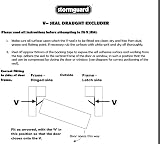 Stormguard V-Seal White 5M Draught Excluder Self Adhesive Gap Filler view 9