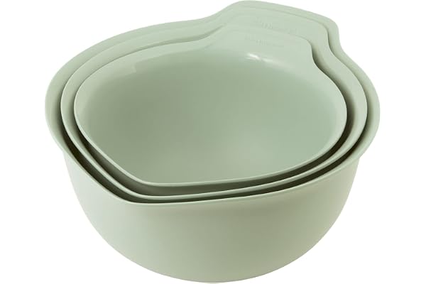 KitchenAid - Mixing Bowls Set of 3, Nesting with Non-Slip Bases