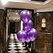 100 Pack Purple Silver Balloons,Dark Purple Ballons Mixed with Light Purple,12 inch Thicked Latex Ballons For Wedding Birthday Baby Shower Mermaid Engagement Mardi Gras Party Decoration