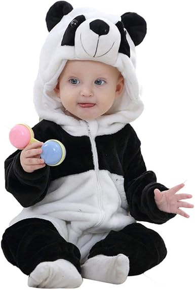 panda romper baby