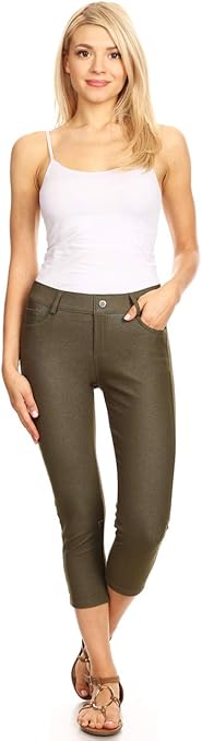 capri jeggings with pockets