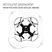 Contixo F2 Mini Pocket Drone 4CH 6 Axis Gyro RC Micro Quadcopter with 3D Flip, Intelligent Fixed Altitude (Black) - Best Gift