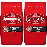 Community Coffee Signature Blend Dark Roast Premium Ground 32 Oz Bag (2 Pack), Full Body Rich Bold Taste, 100% Select Arabica Coffee Beans