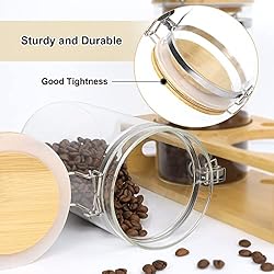 Glass Coffee Containers with Airtight Locking Clamp