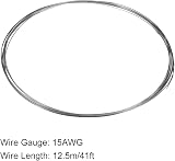 sourcing map 15 Gauge Nichrome Resistance Wire 41ft Cr20Ni80 Heating Resistor view 2