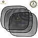 3 Car Sunscreen Shade for Dogs - Covers and Protects Pets from Harmful UV Rays, Sunglare and Heat - Ideal for Side and Rear Windows - Premium Quality PVC