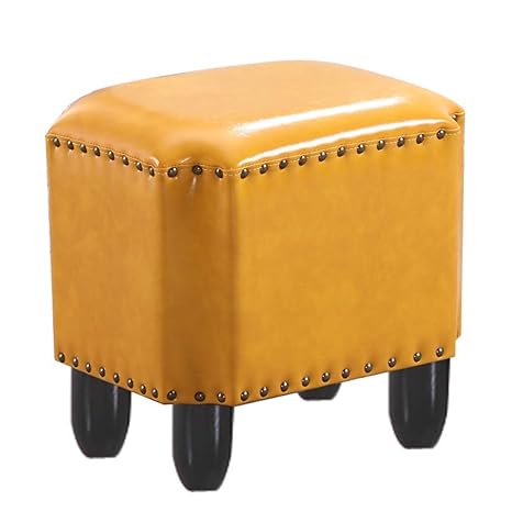 Amazon Com Qqxx Home Furniture Cube Upholstered Footstool Oil Wax