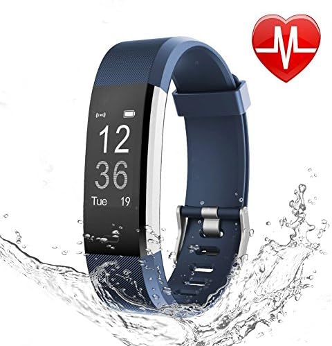 ANPiN Fitness Tracker HR, Heart Rate Monitor Watch, IP67 Waterproof Activity Tracker with Step Counter and Sleep Monitor, Pedometer Watch, Smart Wristband for Kids Women and Men
