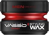 Vasso Resist Hair Styling Wax Water Based Gel Red Strong Hold Easy Washout 1 view 1
