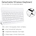 iPad Keyboard Case for iPad Mini 7.9, iPad Mini 5th Gen 2019 iPad Mini 4 JUQITECH Smart Case with Keyboard Removable Wireless Magnetic Keyboard Soft Back Folio Case Cover with Pencil Holder, Rose Gold