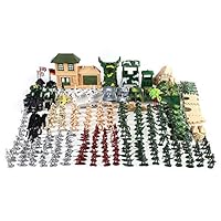 Aguoxing 300 Pcs Military Soldier Playset Army Men Combat Model Action Figures Toy Set