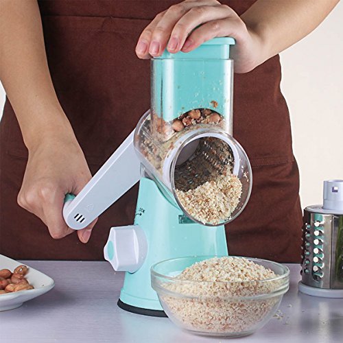 Meat Grinder Mandoline Slicer Food Chopper and Citrus Juicer 4-in-1 Manual Kitchen Gadget Set - Thumbnail 6