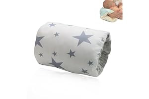Hewmaw Nursing Pillow,Breastfeeding Pillow,Cozy Cradle, Cozy Cradle Pillow, Cozy Cradle Arm Pillow, Soft Nursing Arm Pillow, Head Support Pillow for Breastfeeding Grey Star