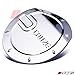 A-PADS Compatible with Chrome Gas Door Cover (Just overlay Stick on, NOT for Replacement) for 2008 09 10 11 12 2013 Chevy CRUZE- WITH Text