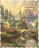 “The Lord's Prayer” Officially Licensed Quilted Throw 50 in x 60 in