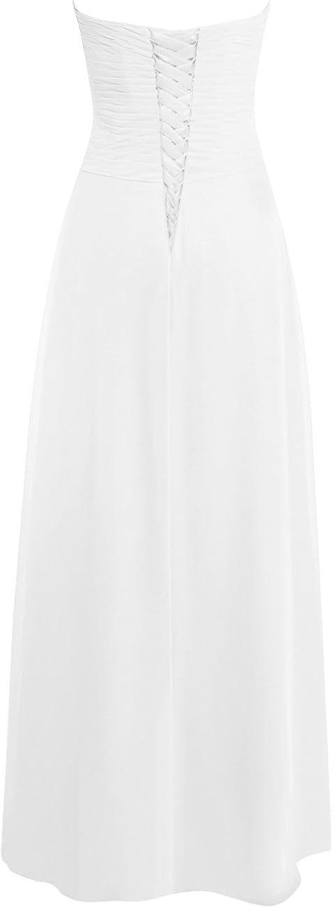 JAEDEN Beach Wedding Dresses Strapless Sweetheart Bridal Gown Chiffon Pleat at  Women’s Clothing store