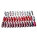 30pcs Christmas Nail Art Sticker Xmas Snowflakes Winter Designs Nail Decals Water Transfer for Women Teens Kid DIY Nail Decoration