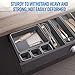 Junk Desk Drawer Organizer Trays - Set of 8 Modular Interlocking Drawer Dividers for Organizing and Storage