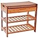 C&AHOME 3-Tier Shoe Rack Bench, Entryway Storage Shelf Holds up to 240LBS, Bamboo Shoe Organizer, 20.5