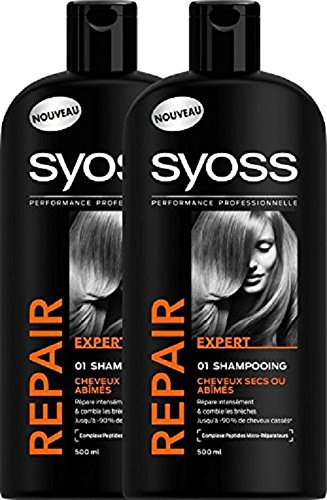 Syoss Repair Expert Shampoo, 500 ml Pack of 2