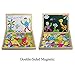 Fajiabao Wooden Drawing Board Double Side Magnetic Jigsaw Puzzles Dry Erase Gift for Boys Girls Birthday Gift