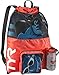 TYR Big Mesh Mummy Backpack For Wet Swimming, Gym, and Workout Gear (Red, One Size)