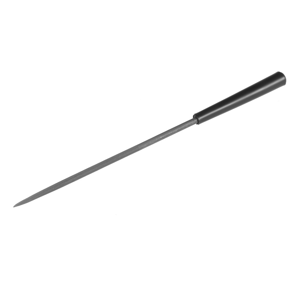 Sourcingmap Second Cut Steel Round Needle File with Plastic Handle, 3mm x 140mm