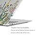 GMYLE MacBook Air 13 Inch Case A1466 A1369 Old Version 2010 2017, Hard Shell Plastic Clear Crystal Glossy Snap On Cover (Garden Floral)