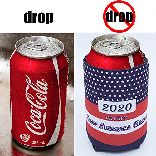 Can Coozies Trump 2020 Keep America Great 12 oz Neoprene Can Cooler Sleeves Bulk-6 pcs