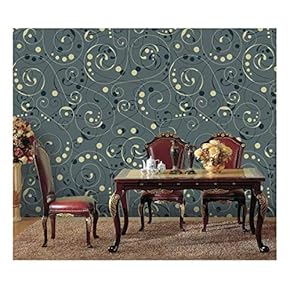 Large Wall Mural - Seamless Floral Pattern | Self-Adhesive Vinyl Wallpaper/Removable Modern Decorating Wall Art - 66" x 96"