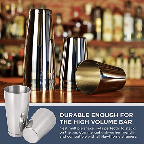 Exanko Premium Cocktail Shaker Set-StüCk Pro Boston Shaker Set. Ungewichteter Martini Drink Shaker Aus Edelstahl 304 – Bild 5