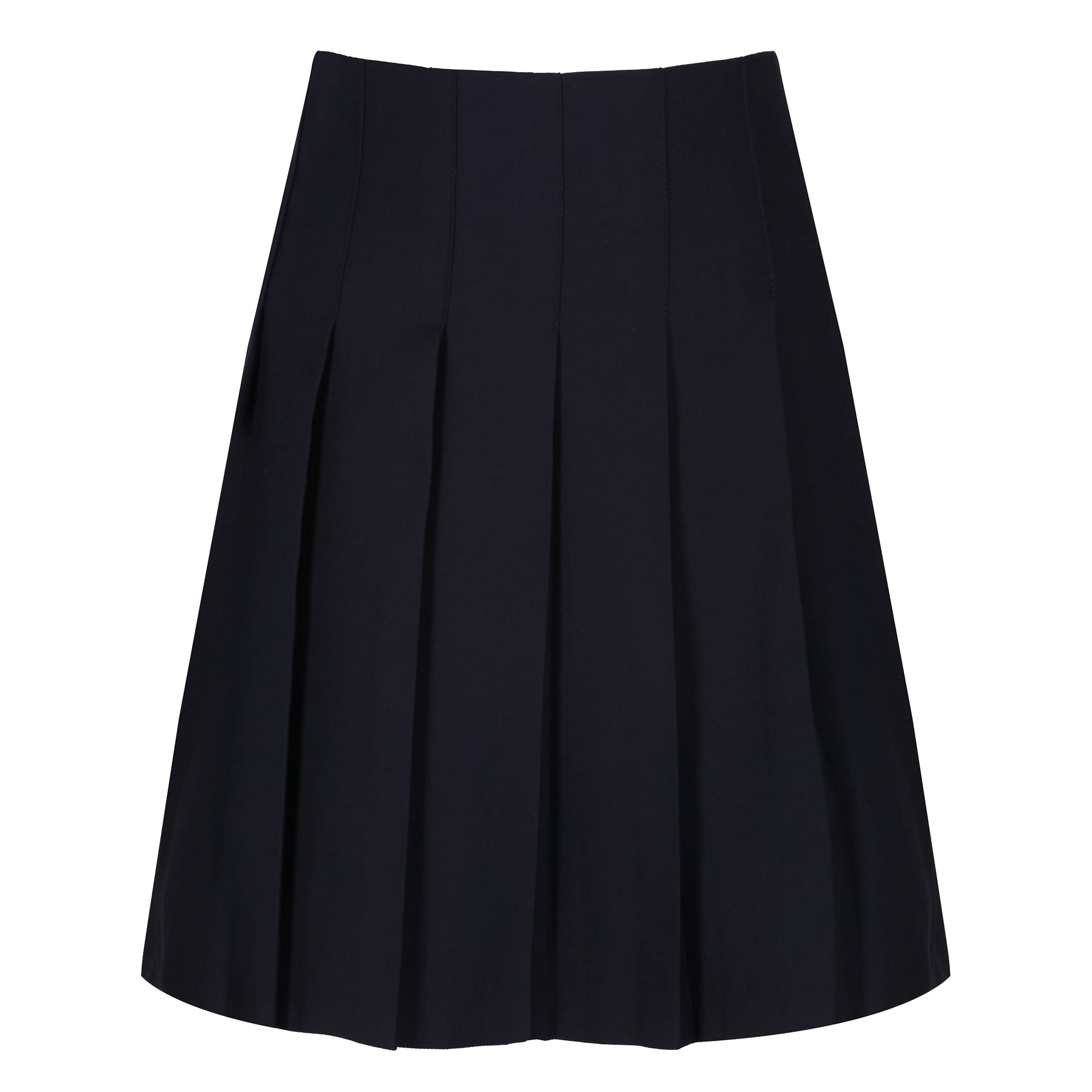 Trutex Back Pleated School Skirt for Senior Girls (10-16+ Years), Stain Resistant Uniform, All Round Permanent Pleated Skirt - Genuine Trutex School Uniform Navy L20-W28