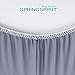 Box Spring Cover Queen Size, Alternates for Bed Skirt, Smooth and Elastic Woven Material Wrap Around 4 Sides of The Box Spring, Wrinkle & Fading Resistant, Washable, Dustproof, Gray