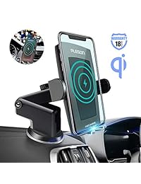Pleson   Cargador de coche inalámbrico para Galaxy S10 S10+ S9 S9+ S8 S8+ Note 9 Note 8, iPhone Xs Xs Max XR X 8 8 Plus (10 W 7,5 W)