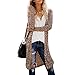 Women Cardigan Casual Long Sleeve Tops Printed Loose Open Front Outwear Autumn Maxi Sweater Coat Kimono Spring Breathable