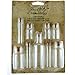 Corked Vials by Tim Holtz Idea-ology, 9 Glass Bottles, Various Sizes, Clear, TH92899