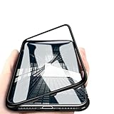 iPhone X Case,MISSCASE Full Body Slim Fit Ultra-Thin Case Lightweight,[Magnetic Adsorption Technology] [Support Wireless Charging](Black Frame + Clear Back)