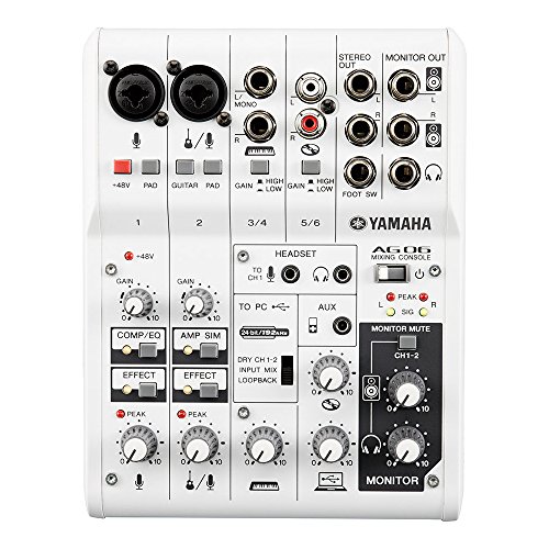 YAMAHA ウェブキャスティングミキサー 6チャンネル AG06