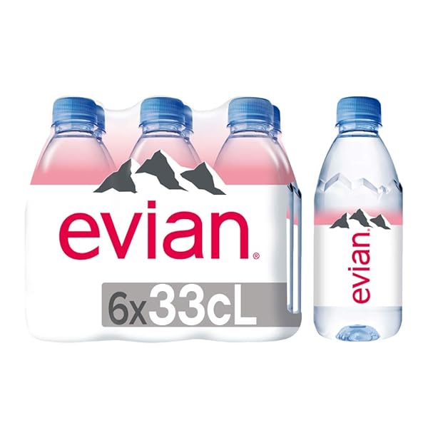 EVIAN NATURAL SPRING WATER, BOTTLED NATURAL SPRING WATER, WATER BOTTLES, NATURALLY FILTERED SPRING WATER IN MINI-SIZED BOTTLES, GREAT FOR HOME OR WORK, 11.16 FL OZ (PACK OF 24)
