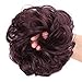 Messy Bun Hair Piece Thick Updo Scrunchies Synthetic Hair Extensions Ponytail Hair Wig Hairpiece Dark Winethumb 3